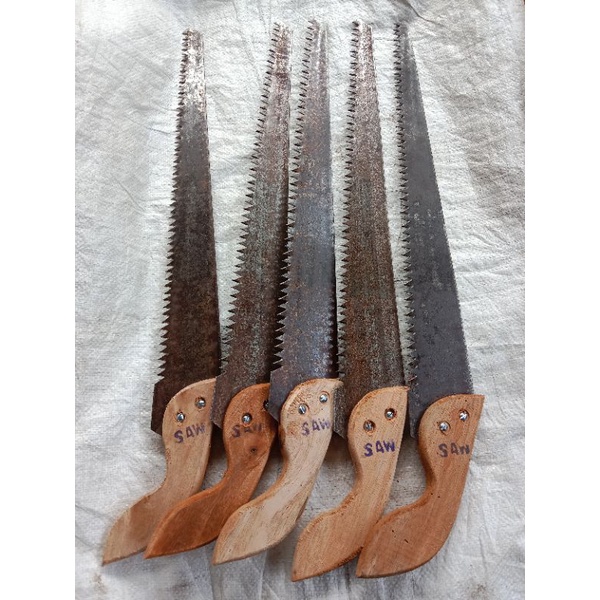 gergaji lengkung/gergaji dahan homemade bahan bekas gergaji slendang