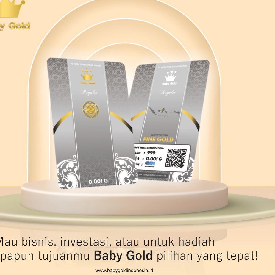 RIZ175 Baby Gold Emas Mini 0,001 gram Logam Mulia 0.001 Gram &lt;&gt;
