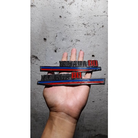 emblem logo samping yamaha v80 v75 original