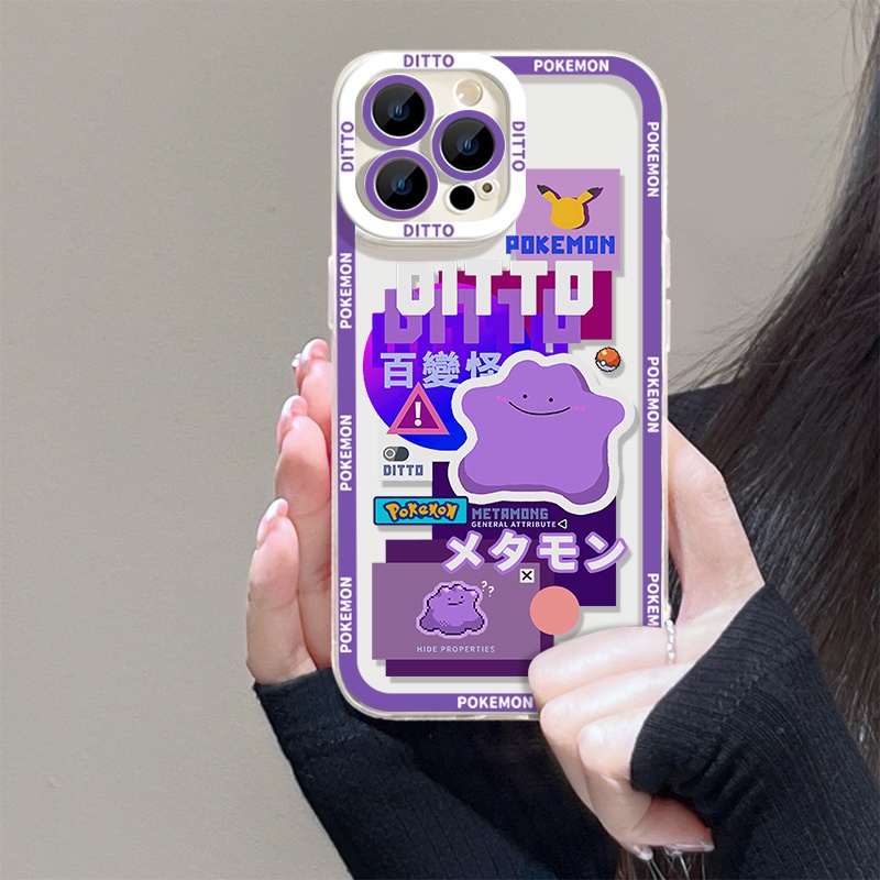 IPHONE Soft Case Lucu Kompatibel Untuk Iphone13 12 11 14 Pro XS Max XR X8 7 6S Plus Casing Hp Mini Transparan TPU Silikon Shockproof Clear Cover