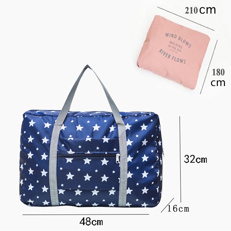 Mainland Tas Travel Lipat Motif Tas Hand Carry Anti Air Praktis Organizer Waterproof Fold Bag TTB06