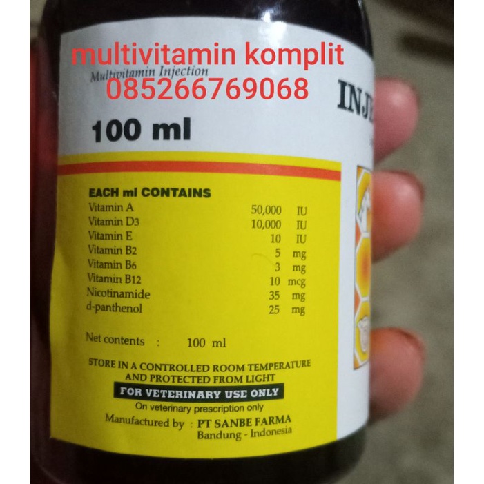 INJECTAMIN SANBE 100ml penambah birahi & obat majir untuk sapi kambing domba