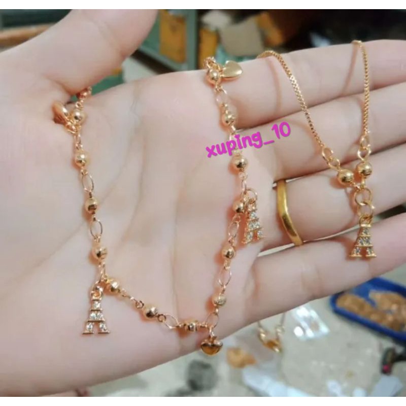 Gelang kaki dan Kalung Anak Model Paris Cantik