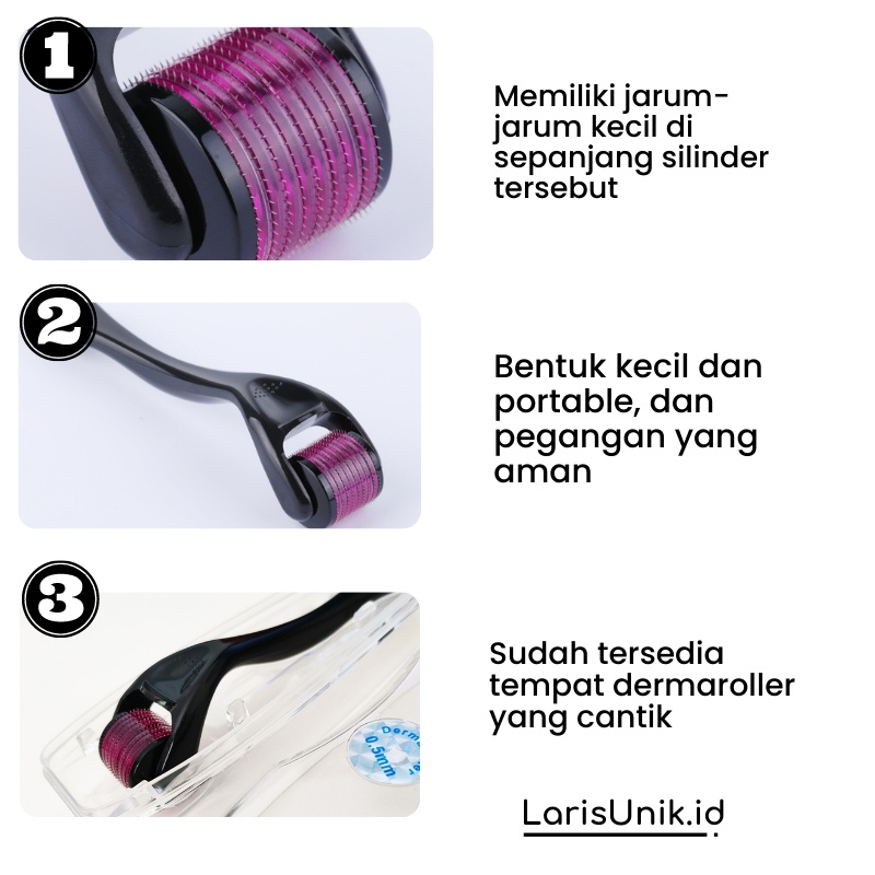 Alat Kecantikan Perawatan Kulit Wajah Dermaroller Alat Roller Facial Wajah Kecantikan Kulit