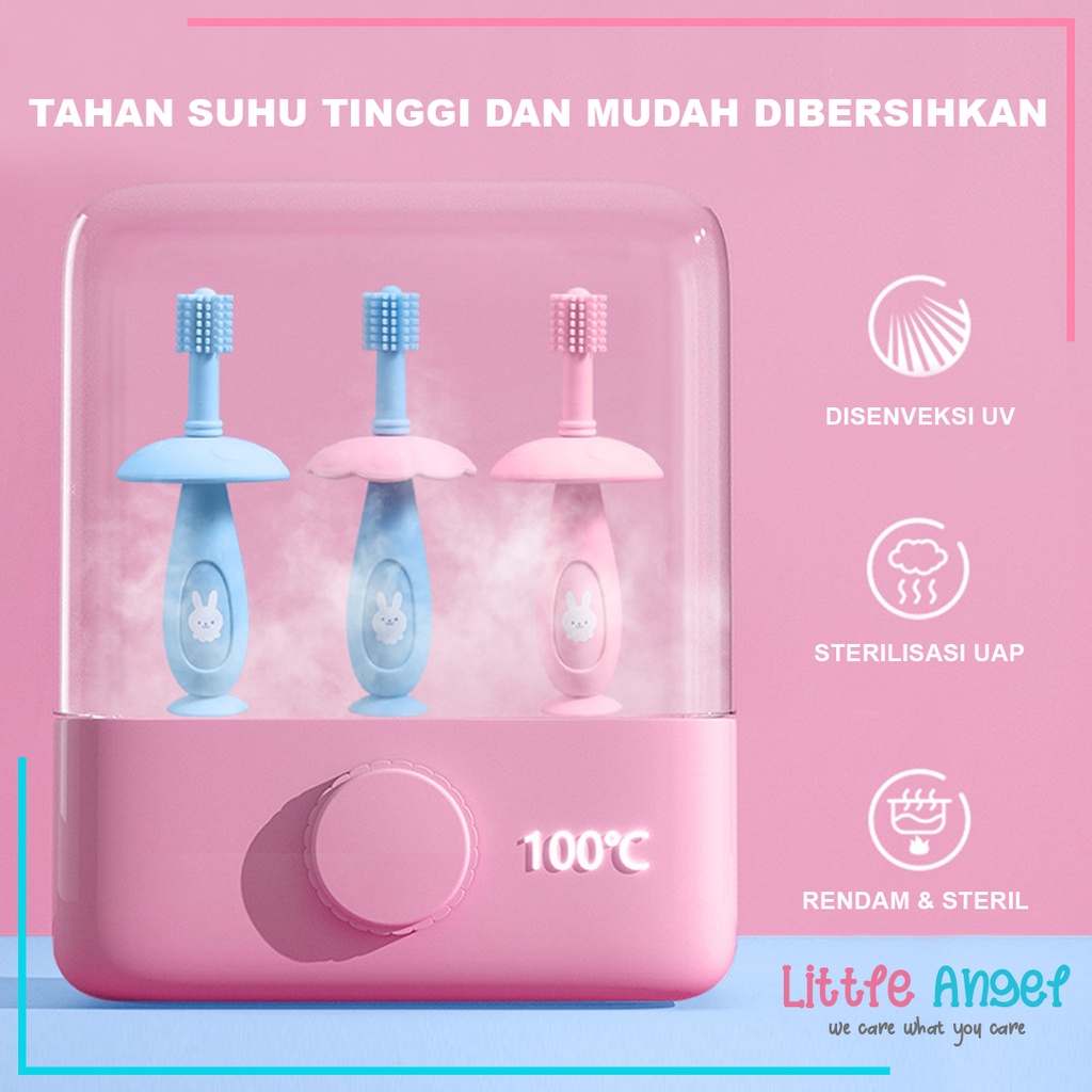 SIKAT GIGI BAYI 360 SILIKON Sikat Gigi Training Anak Sikat Jari Pembersih Lidah Gusi Mulut Teether Gigitan Silicone Toothbrush