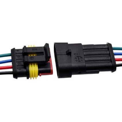 Connector (Konektor) 4pin Male-Female WaterproofConnec