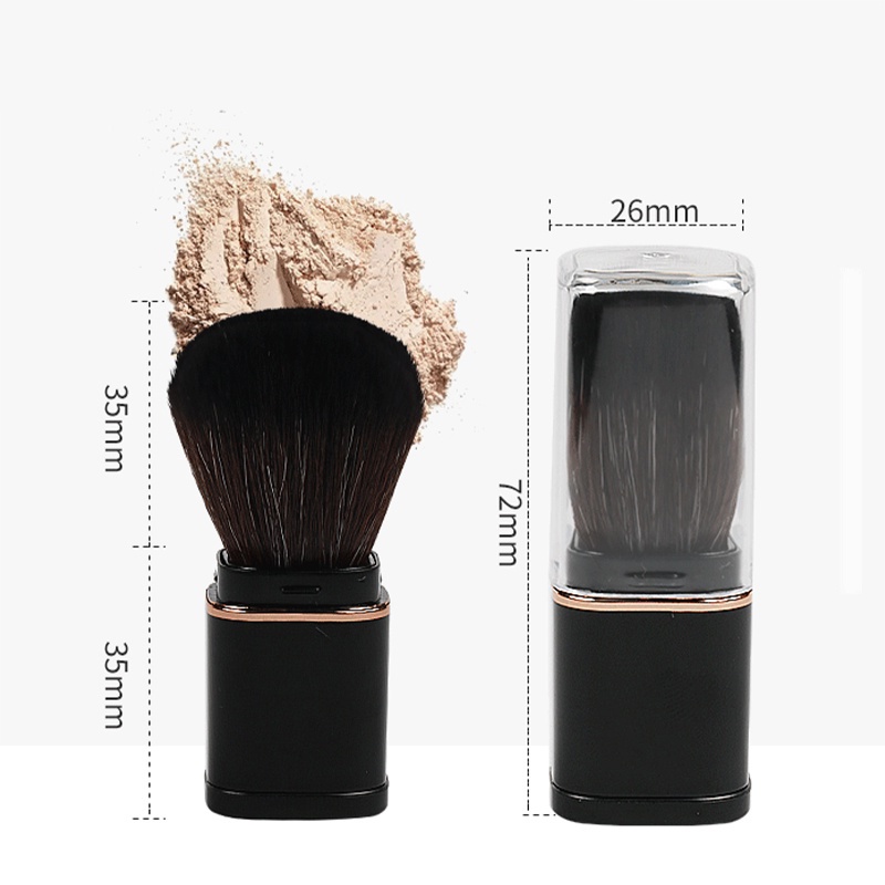 Makeup Brush Retractable Alat Kosmetik Kuas Brush Make Up Tool Mini Travel Portable Blush Brush