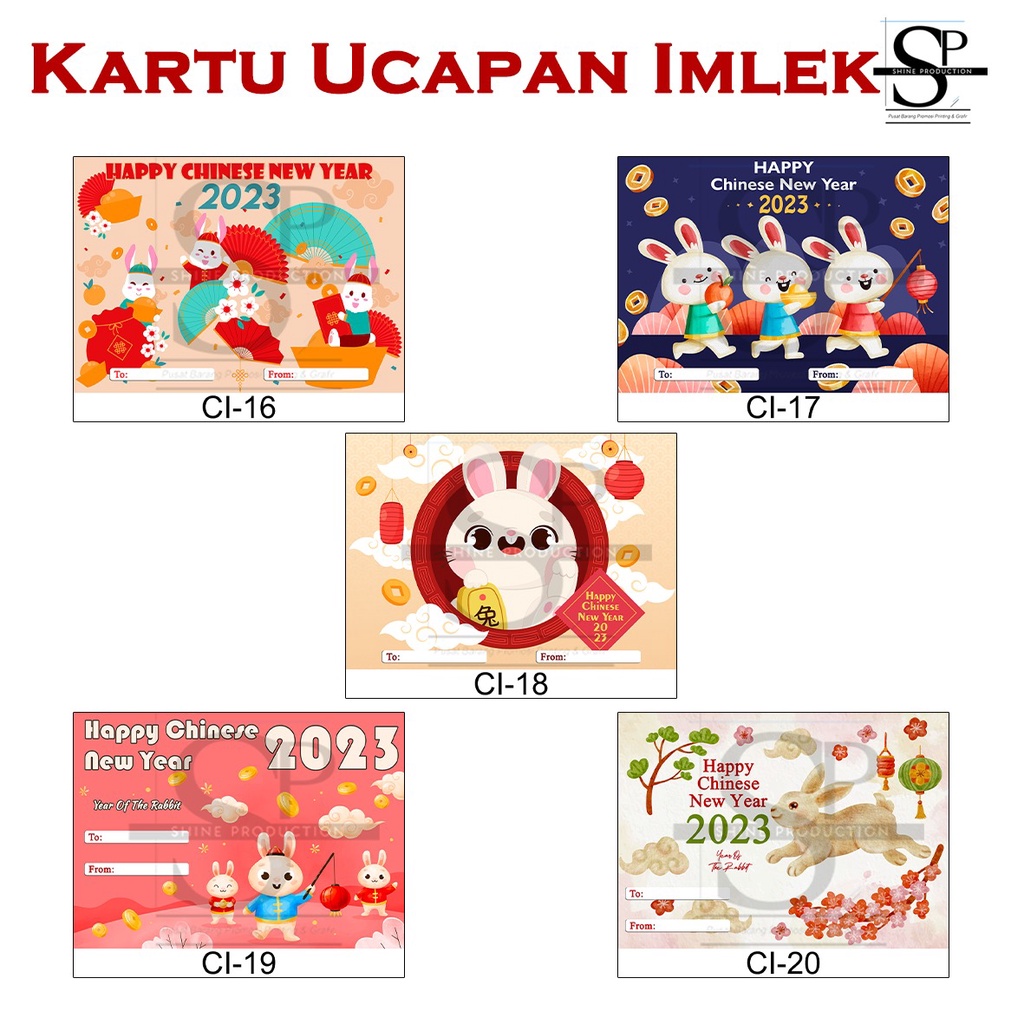 Kartu Ucapan Imlek Gift Card Chinese New Year