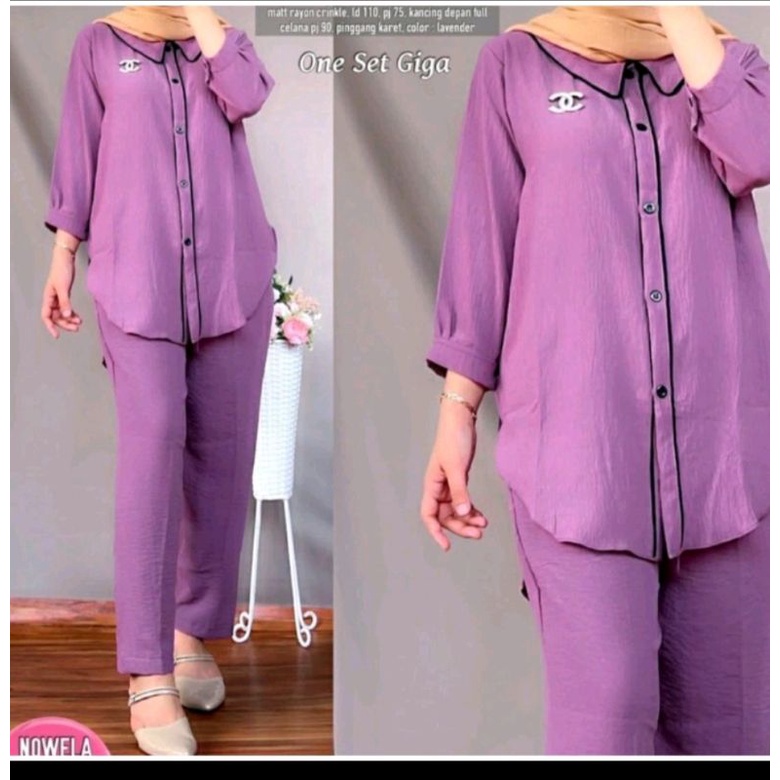 PAKET USAHA SET GIGA DAPAT 5 PCS BAHAN CRINGKLE AIR FLOW
