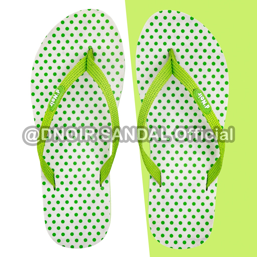 DNOIR Sandal Jepit Anak &amp; Dewasa POLKADOT size 25 - 40