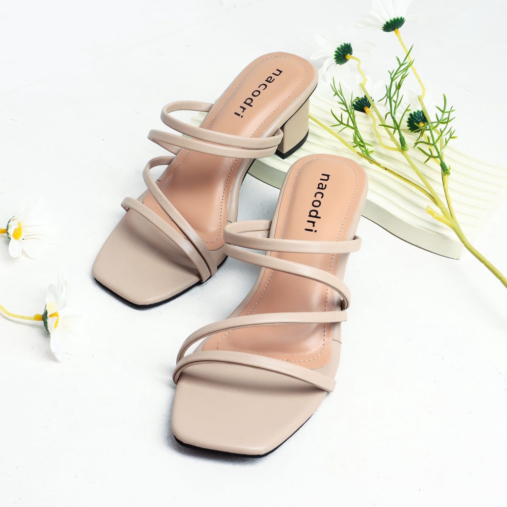 NACODRI willona sandal tali wanita heels 5cm