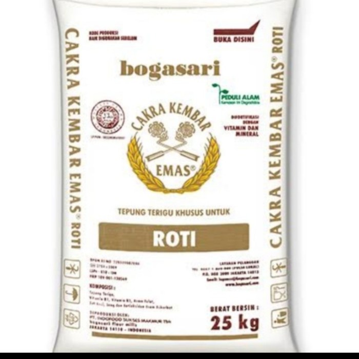 

terigu cakra kembar emas 25 kg