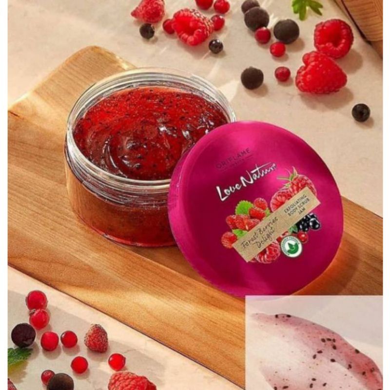 Love Nature Forest Berries Delight Yoghurt Body Cream/Exfoliating Body Scrub