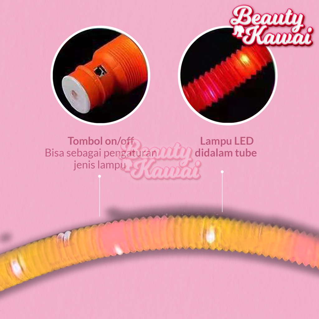 LED Pop Viral Light Tube Flexible Mainan Anak Lampu Stick