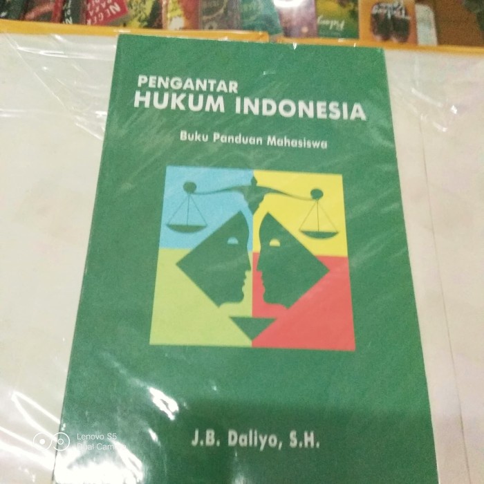Buku Buku Pengantar Hukum Indonesia Pih-Phi Karamgan Jb Daliyo