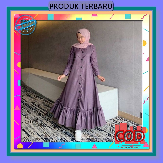 Dress Muslimah Terbaru Gamis Panjang Cewek Kekinian Gamis Busui Muslimah Gamis Cewek Remaja Meymona 