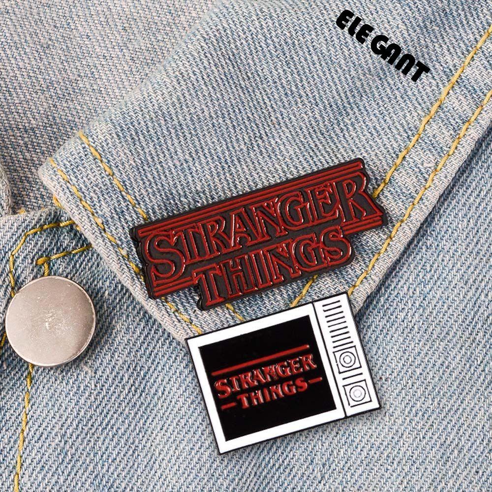 Bros Pin Enamel Desain Karakter Kartun TV Anime Stranger Things Gaya Klasik