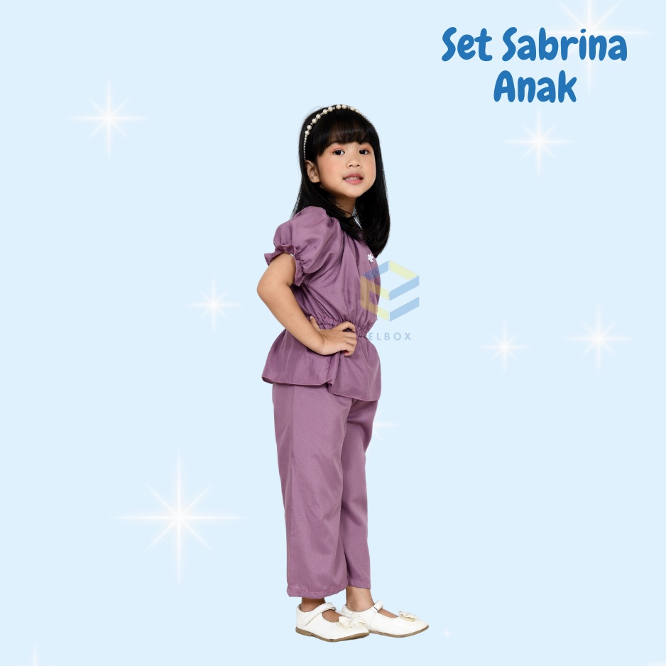 Setelan Sabrina Anak Perempuan Usia 1 - 6 Tahun