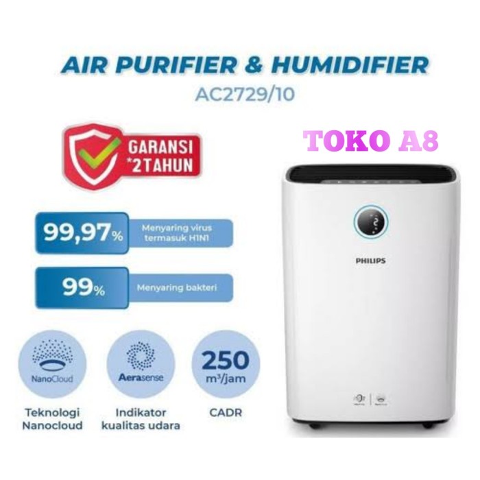 Purifier Philips Air Purifier And Humidifier 2000I Series Philips Ac2729/10