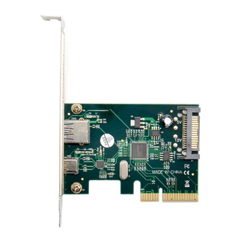 Zzz 10Gb Type-C PCI-E Ekspanding ASM1142 PCI-E 4X Ke USB3.1 Gen2 Riser Adapter Kartu