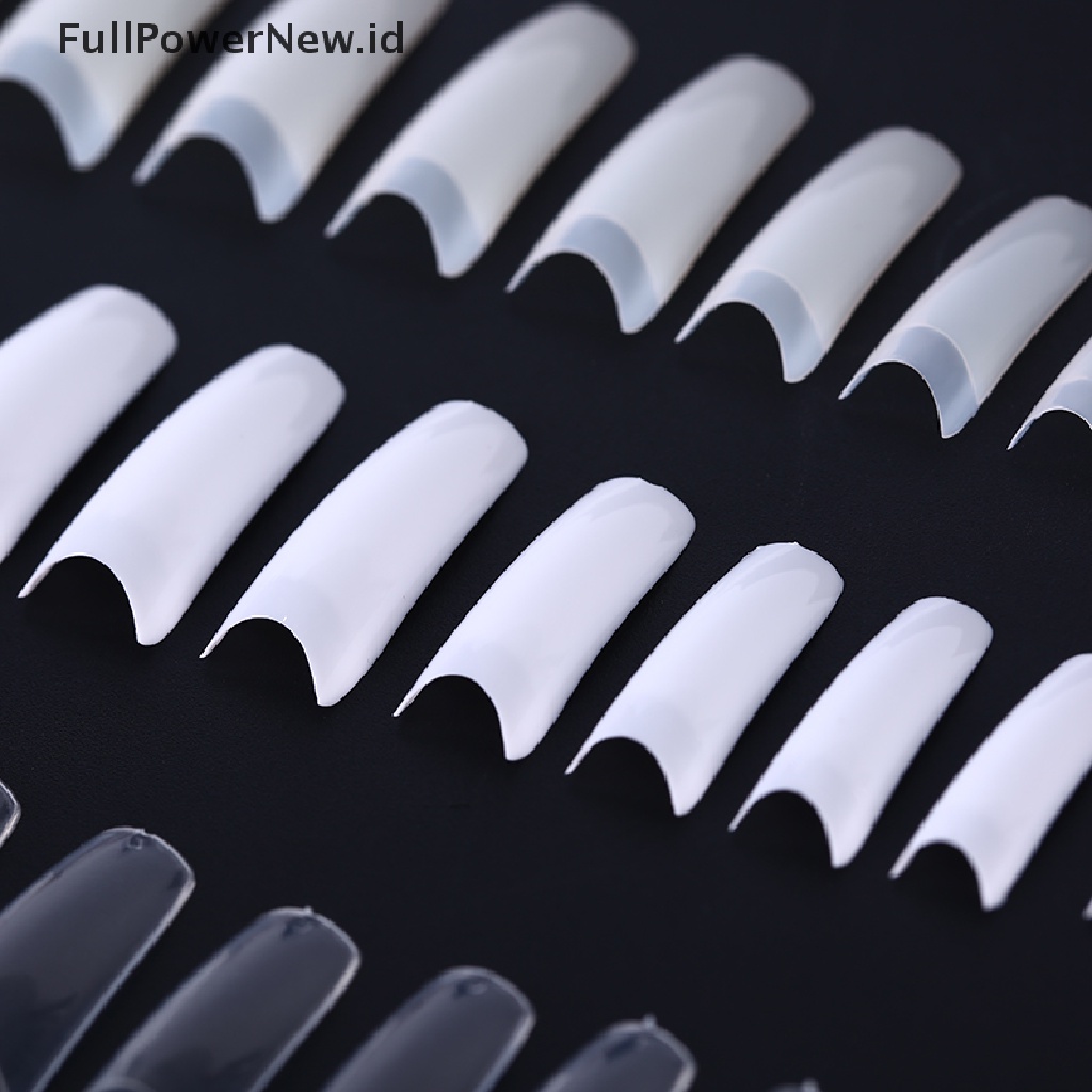 Power 500Pcs Clear White Natural French Palsu Akrilik Nail Art Tips UV Gel ID