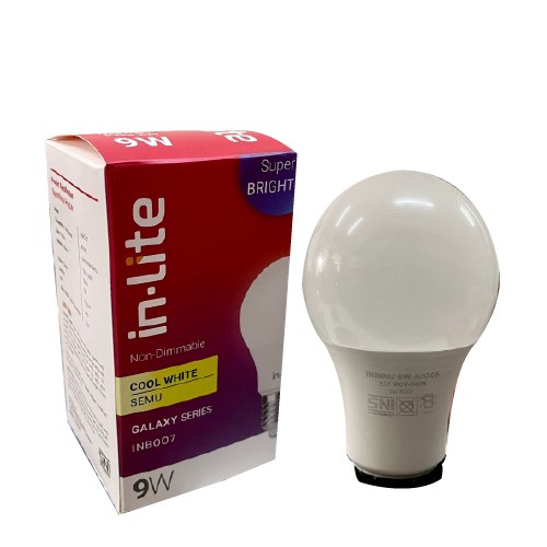 INLITE Lampu Led Bulb 9w 12w 15w INB007 Lampu Bohlam 9 Watt 12 Watt 15 Watt