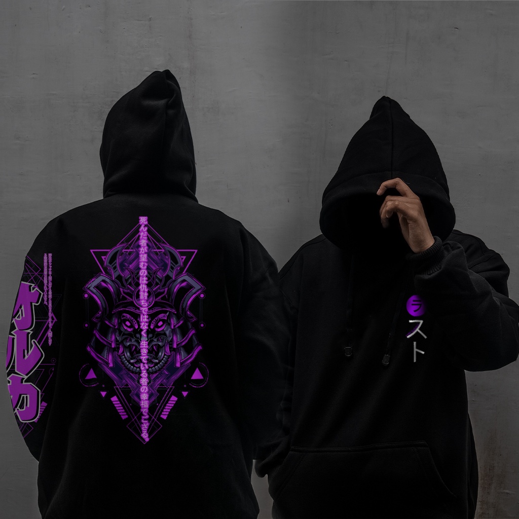 HOODIE SWEATER JAKET PRIA WANITA UNISEX DISTRO ORIGINAL COTTON MODEL JAPANESE LAST SAMURAI RONIN PUR