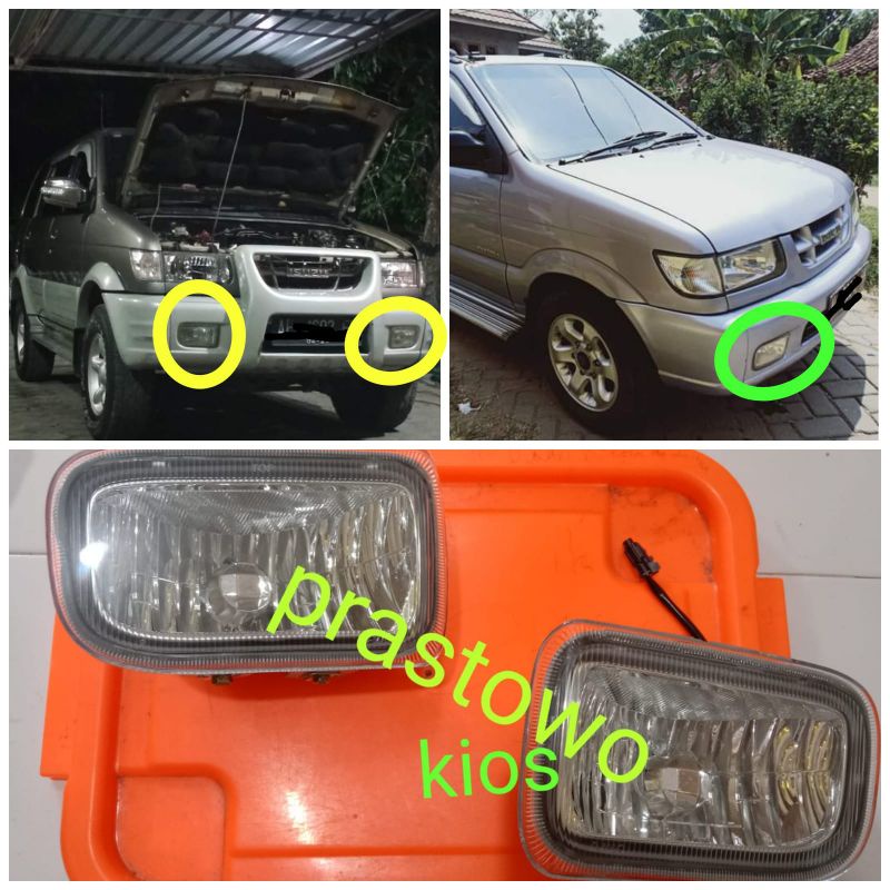 foglamp lampu tembak Isuzu panther new kapsul 2000
