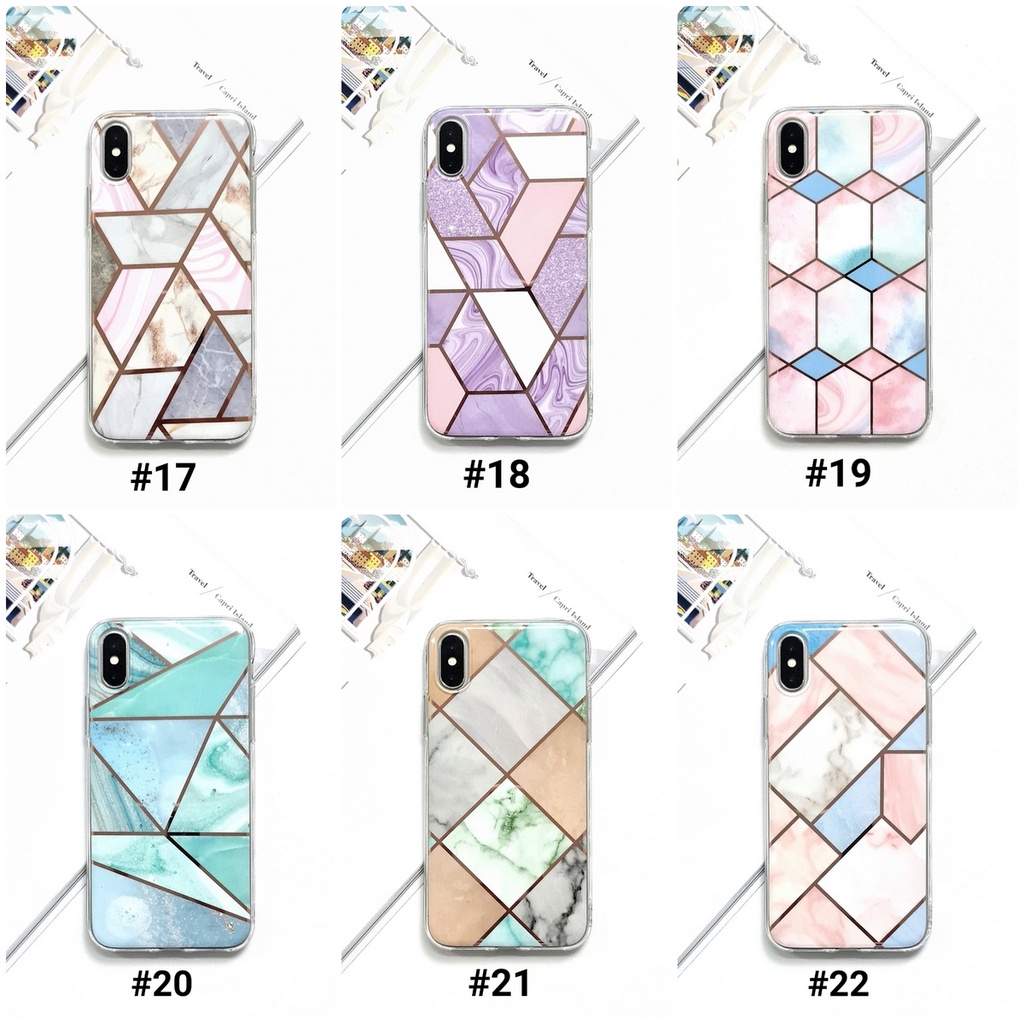 ALL TYPE GEOMETRI CASE IPHONE &amp; ANDROID | LIST TIPE ADA DIDESKRIPSI | GEOMETRI Soft Case Marble Casing Marmer