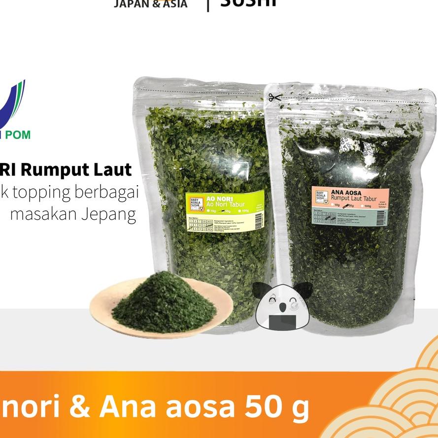 

Termurah[HJ]-AONORI Bubuk Nori 50 g │Ao Nori Powder Import Taburan Takoyaki │ Seaweed Powder Mentai