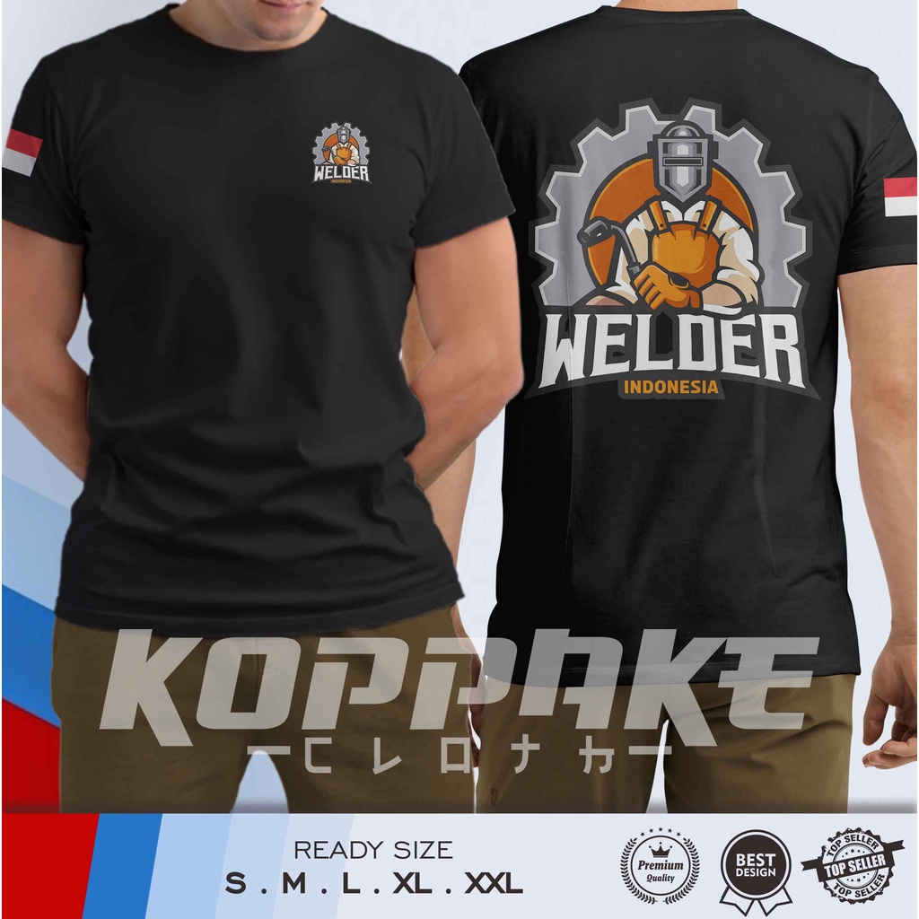 Kaos Welder Indonesia Tukang Las Baju Distro
