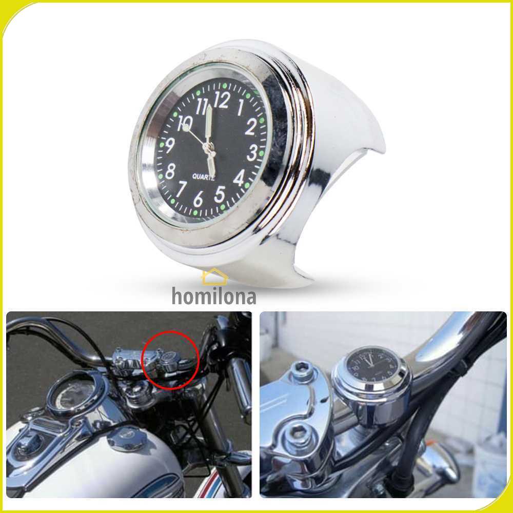 Jam Motor Anti Karat Handlebar Clock Stainless Steel - MT-WTCP