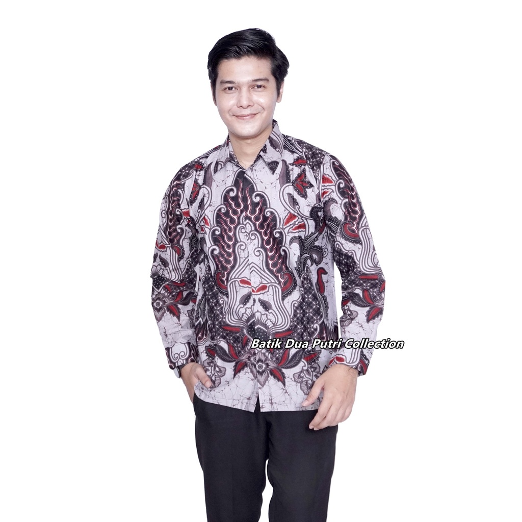 Batik Couple Atasan Batik Wanita Kemeja Batik Pria Lengan Panjang