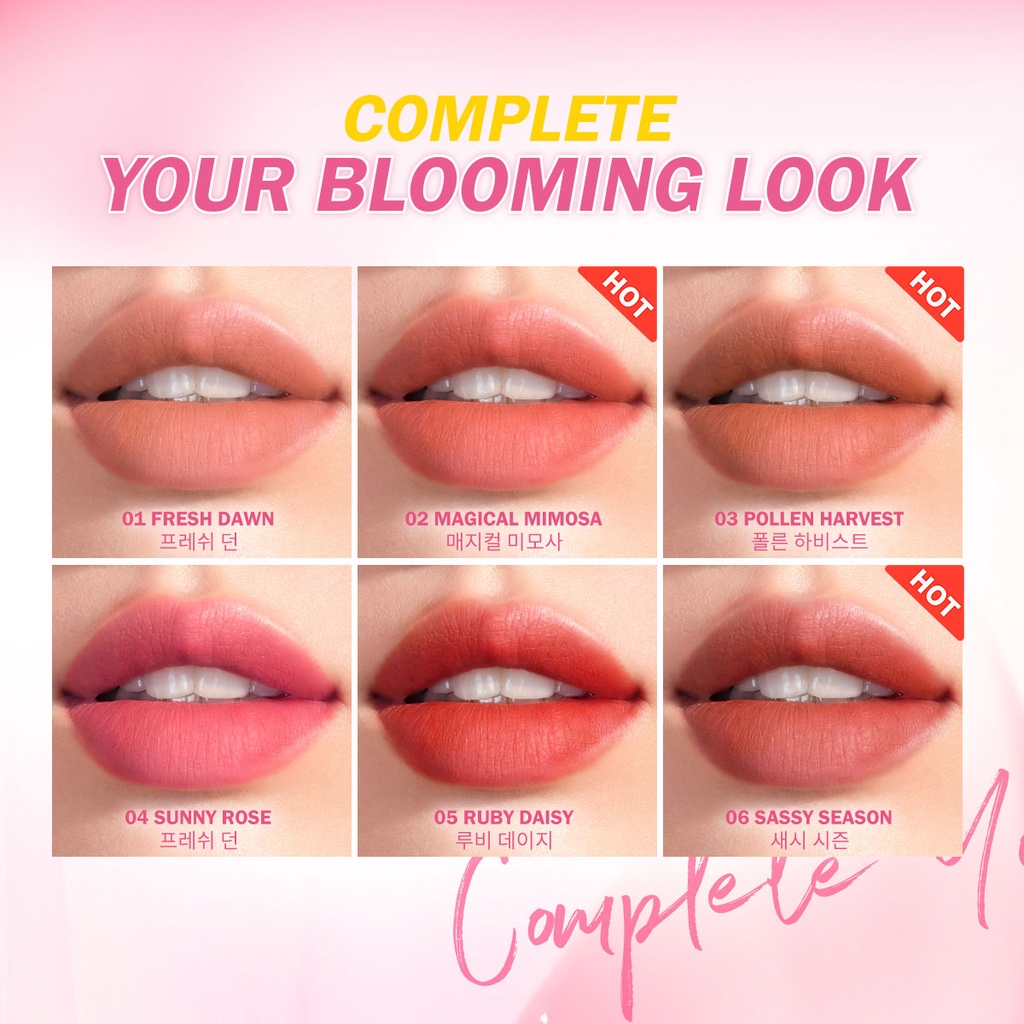BNB barenbliss Korean Bloomatte Full Bloom Transferproof Matte Tint  | LIPTINT BNB ( YOU MAKEUPS OFFICIAL STORE )