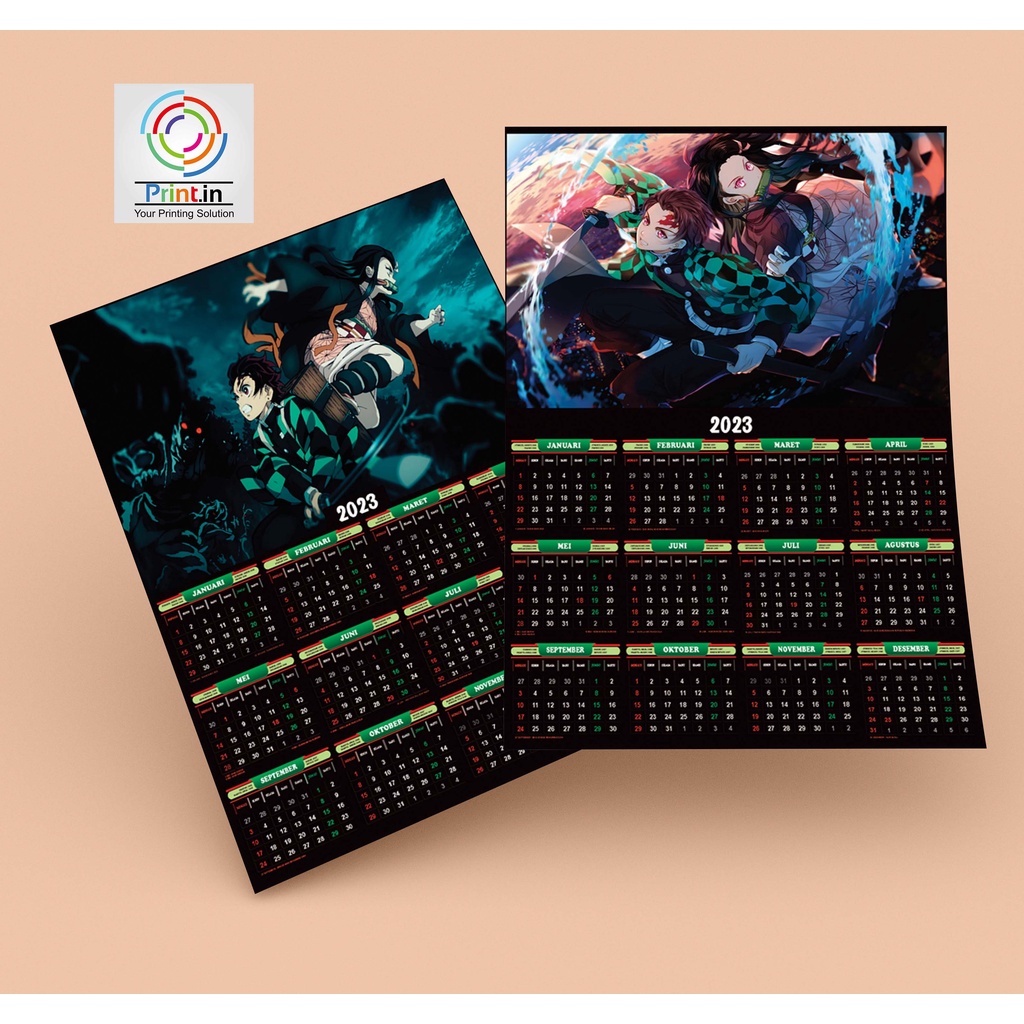 

Kalender 2025 Anime Demond Slayer, Full 12 Bulan