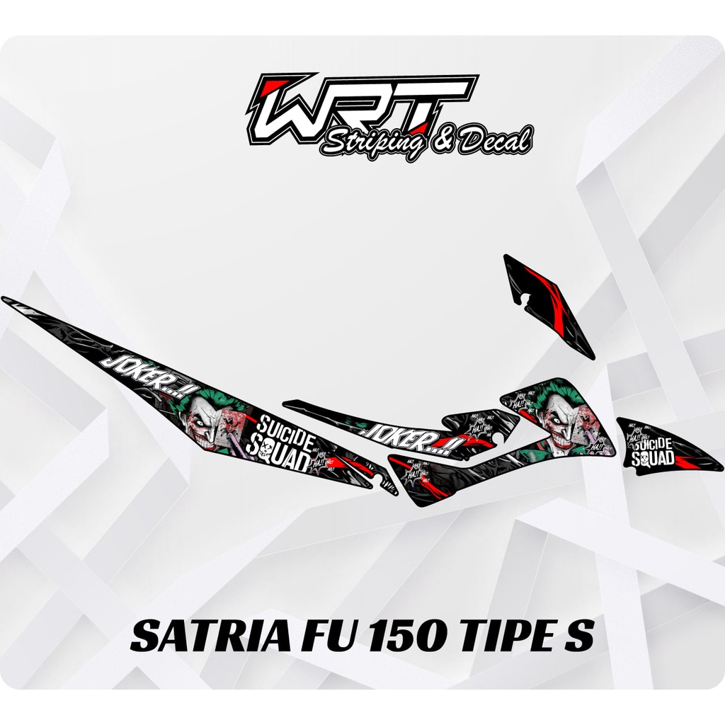 Striping Satria FU Tipe S-Stiker Decal Satria FU 150 Tipe S Joker