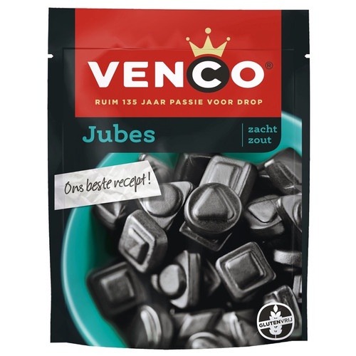 

Permen Venco Jubes Zacht Zout Drop Licorice 260 Gram