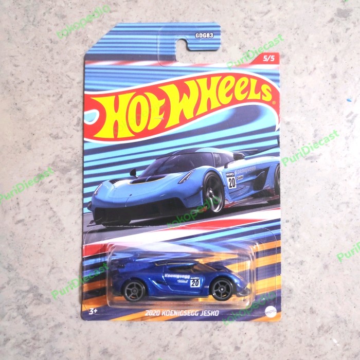 HOT WHEELS HOTWHEELS 2020 KOENIGSEGG JESKO RACING CIRCUIT 2022 BLUE LV27