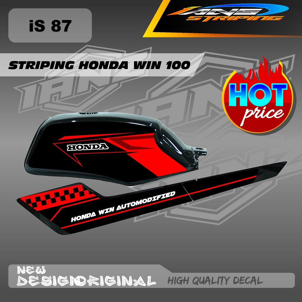 STRIPING WIN100 CUSTOM KONSPE RETRO JAPAN BAHAN HOLOGRAM / NON HOLOGRAM IS87