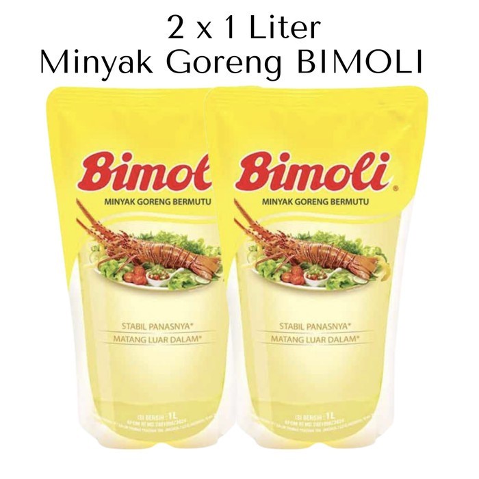 2 x 1 Liter / 2L Minyak Goreng BIMOLI / FILMA / SANIA Refill Isi Ulang