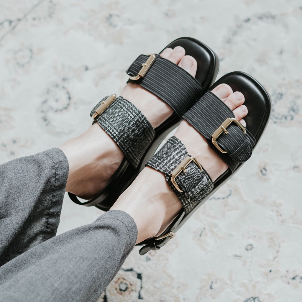 Dianable - Rinjani Platform Sandal (Black - Blush)