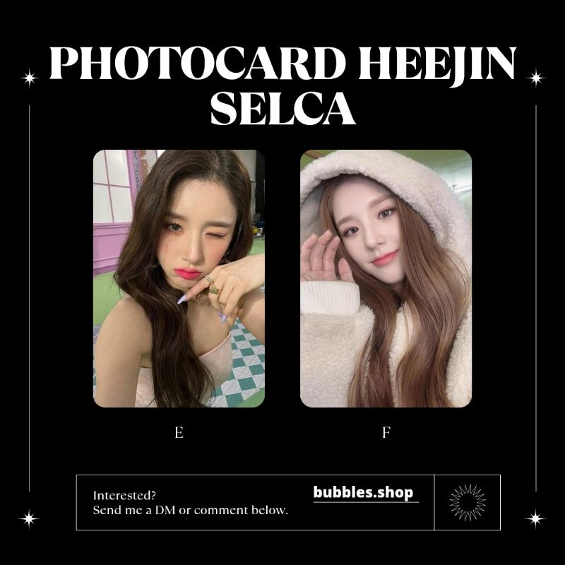 PHOTOCARD UNOFFICIAL HEEJIN LOONA SELCA