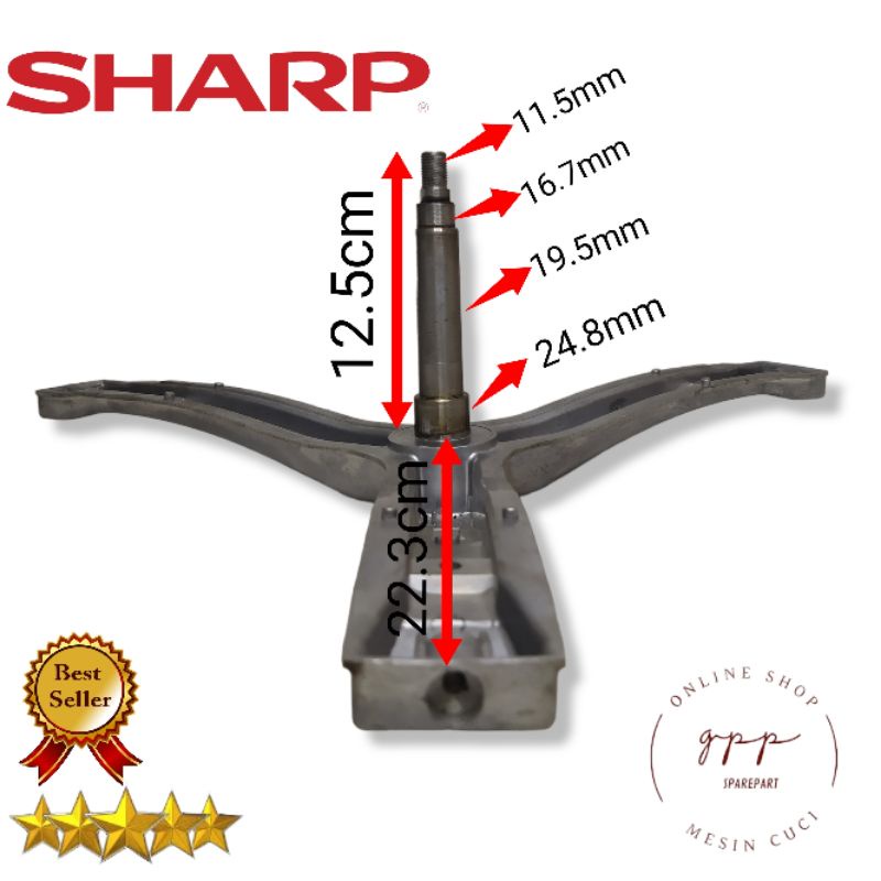 Spider Sharp ESFL1062B & ESFL862 ( Drat Luar)