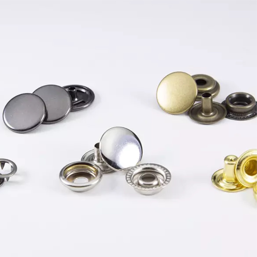 Kancing Besi Cetet Jepret Snap Button 15 mm Per Lusin