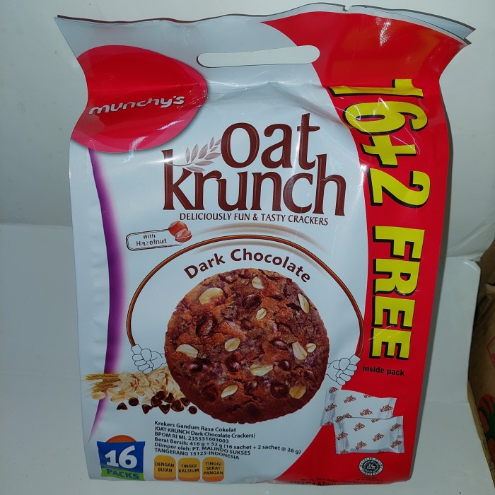 

[BC] [BISA COD] Munchy' s Oat Krunch Dark Chocolate