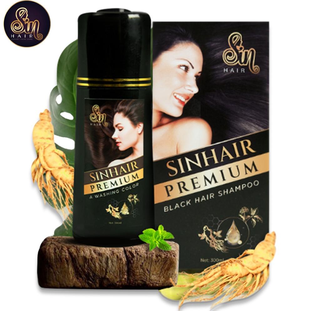 SIN HAIR Sampo Premium pewarna rambut untuk uban.Import dari JEPANG.BLACK & BROWN Original