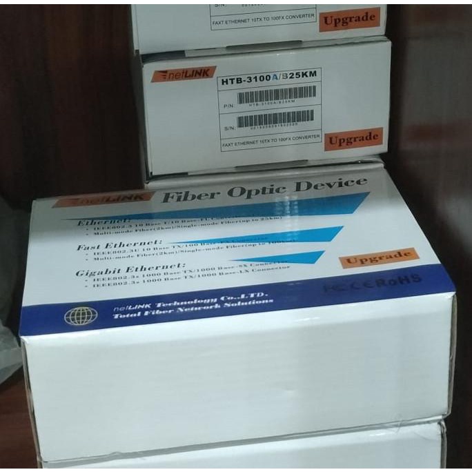 FO Converter HTB 3100 sepasang AB NetLink HTB 3100