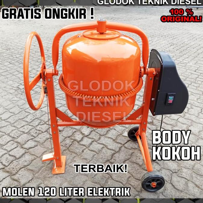 pazto 125 LITER Mesin Pengaduk Semen Molen Concrete Mixer
