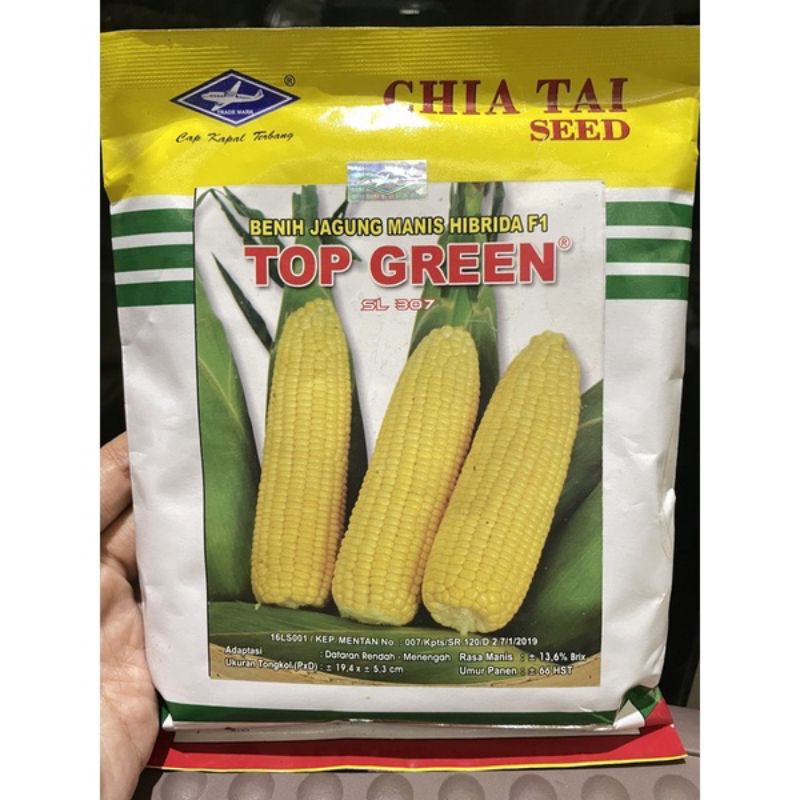 BENIH JAGUNG MANIS HIBRIDA F1 TOP GREEN 250 GR