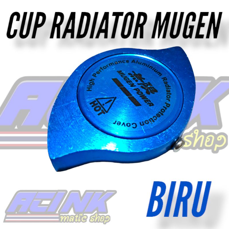 0TUTUP CAP RADIATOR MUGEN FULL CNC NMAX AEROX PCX VARIO CBR